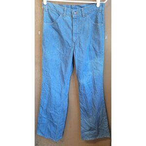 New With Tags Vintage 1970's /80s LEVIS 32x34 Authentic Wide Leg HIGH WAIST Deni
